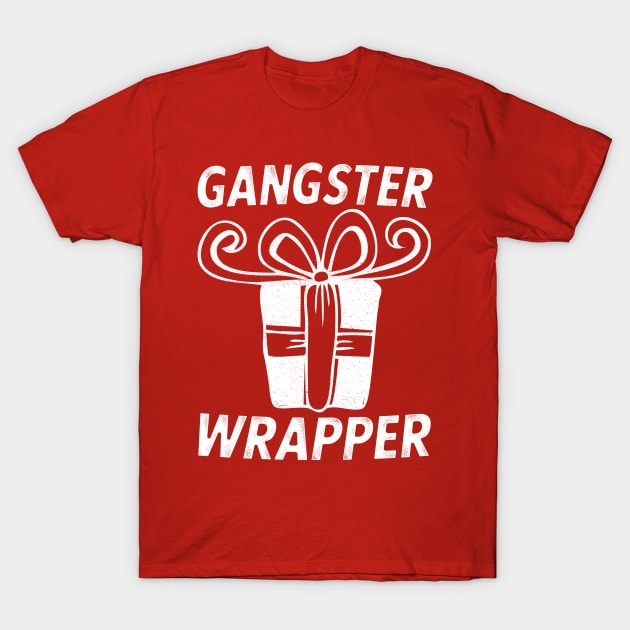 Gangster Wrapper (Rapper) Christmas Bow Gift T-Shirt by PozureTees108